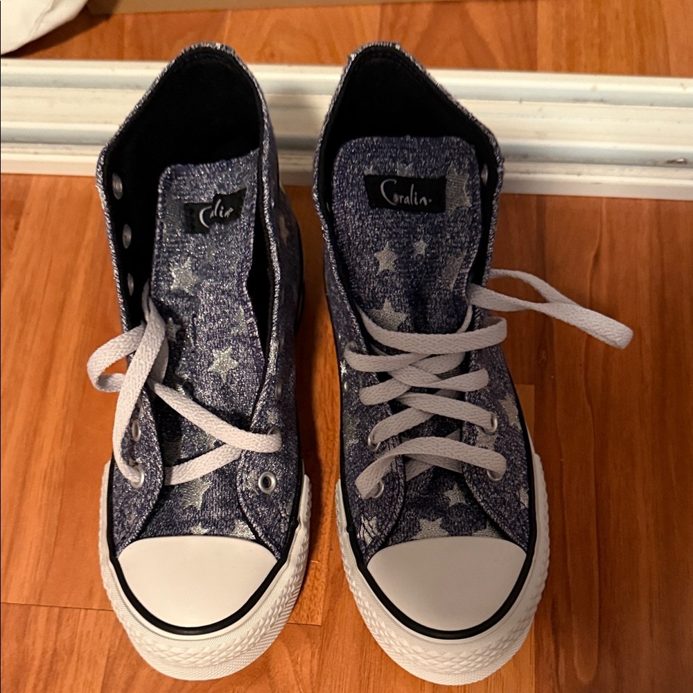 Converse Denim Star High-Tops with Embroidered Patch